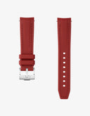 Curved Vertech Rubber Strap - Burgundy - OM Luxury
