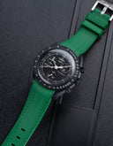 Curved Vertech Rubber Strap - Green - OM Luxury