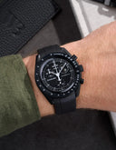 Curved Rubber Strap - Black - OM Luxury